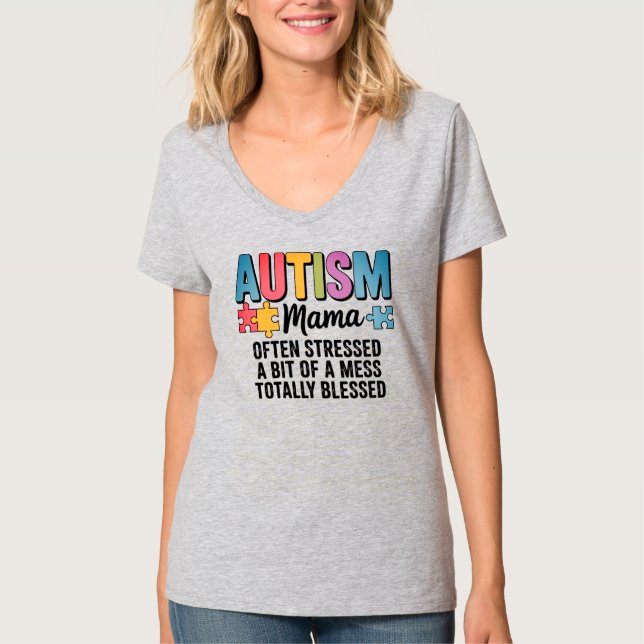 Autism Mom T-Shirt (Front)