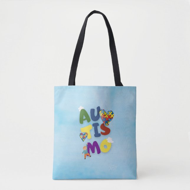 Autism Mom Tote Bag (Front)