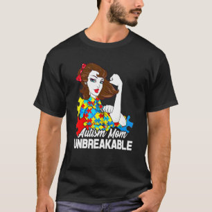 Autism Mom Unbreakable Autism Awareness Kids T-Shirt