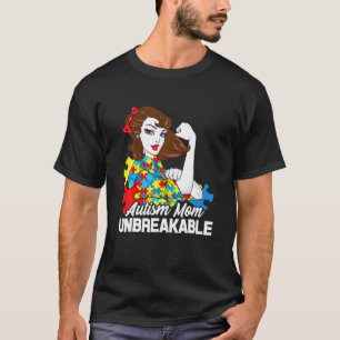 Autism Mom Unbreakable T Autism Awareness Kids T-Shirt