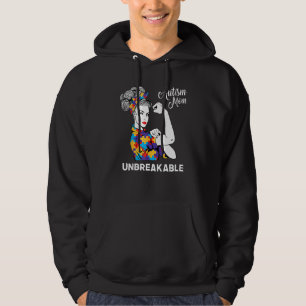 Autism Mom Unbreakable World Autism Awareness Day  Hoodie