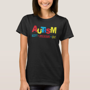 Autism Month Accept Understand Love Puzzle Women K T-Shirt