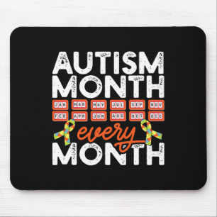 Autism Month Every Month Disabilities Awareness Su Mouse Pad