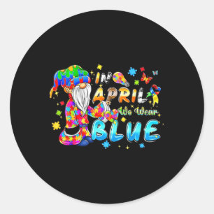 Autism Month World Autism Awareness Day 2025 13  Classic Round Sticker