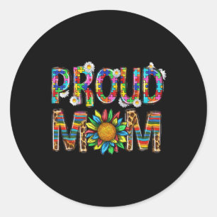 Autism Month World Autism Awareness Day 2025 16  Classic Round Sticker