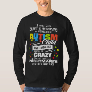 Autism Mum Autism Awareness Puzzle Pieces T-Shirt