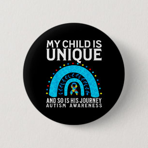 Autism Mum Autism Awareness Support Gifts Autism P 6 Cm Round Badge