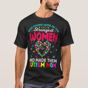 Autism Mum Autism Awareness Warriors Mama Motivati T-Shirt