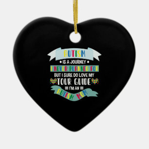 Autism Mum Autism Is A Journey I Never Planned For Ceramic Tree Decoration