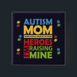 Autism Mum Awareness Campaign 15 Cm Square Badge<br><div class="desc">Wear your heart on your sleeve while showing your support for Autism Awareness month with this keychain for campaigns, fundraisers, runs, charity events, to school, office, store, or walking around the neighbourhood. Great for anytime of the year or during Autism Awareness Month in April. This design features a cute, colourful,...</div>