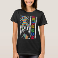 Autism Mum Bear USA Flag Family Matching Autism Aw