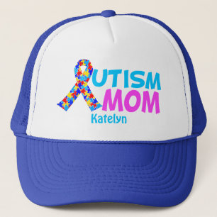 Autism Mum Cute Personalised Mother's Day Gift Trucker Hat