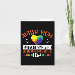 Autism Mum Disabilities Awareness Month Support Card