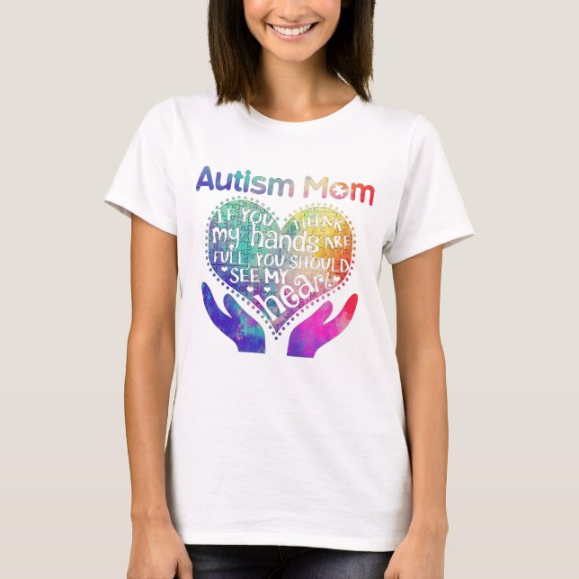 Autism Mum Gift For Mother's Day T-Shirt (Front)