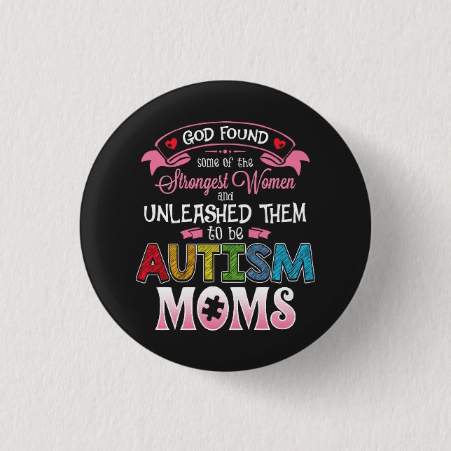 Autism Mum Inspiration 3 Cm Round Badge (Front)