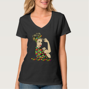 Autism Mum Life Strong Girls Motheru2019s Day Auti T-Shirt