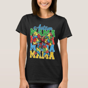 Autism Mum Neuro Diverse Coquette Bow Mama Mother' T-Shirt