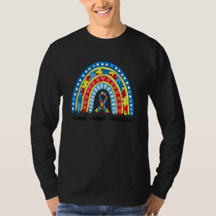 Autism Mum Rainbow Accept Adapt Advocate Autism Aw T-Shirt