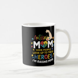 Autism Mum Raising Hero Autism Awareness Coffee Mug