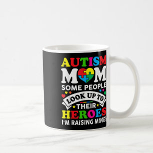 Autism Mum Raising Hero Autism Awareness Mum  Coffee Mug