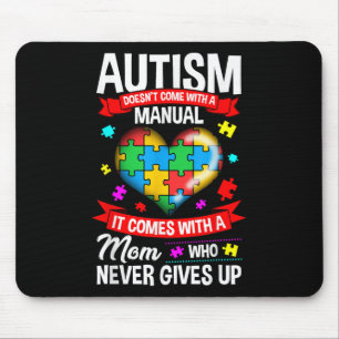 Autism Mum Shirt Women Autism Awareness Shirts Mum Mouse Pad