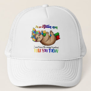Autism Mum - Sloth Trucker Hat
