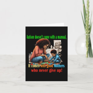 Autism Mum Sticker  Card