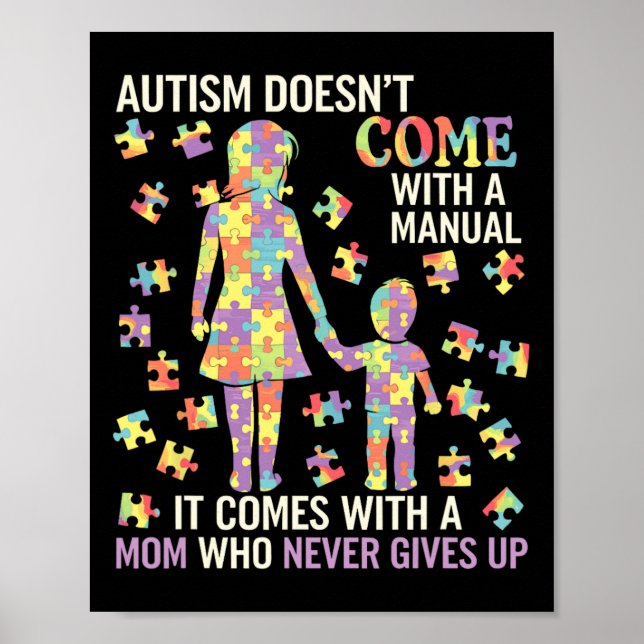 Autism Mum Support For Strong Mothers 1  Poster (Front)