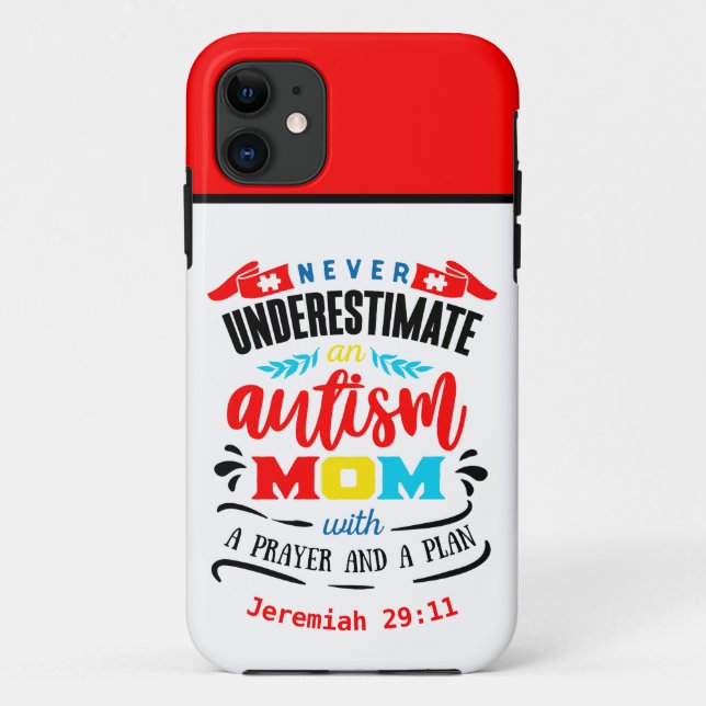 Autism Mum - Tough Apple iPhone 11 Case (Back)