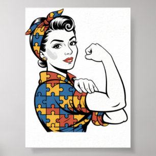 Autism Mum Unbreakable Autism Awarenes Poster