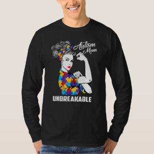 Autism Mum Unbreakable Autism Awareness T-Shirt