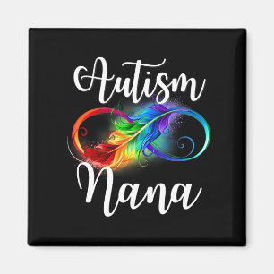 Autism Nana Neurodiversity Rainbow Infinity Sign S Magnet