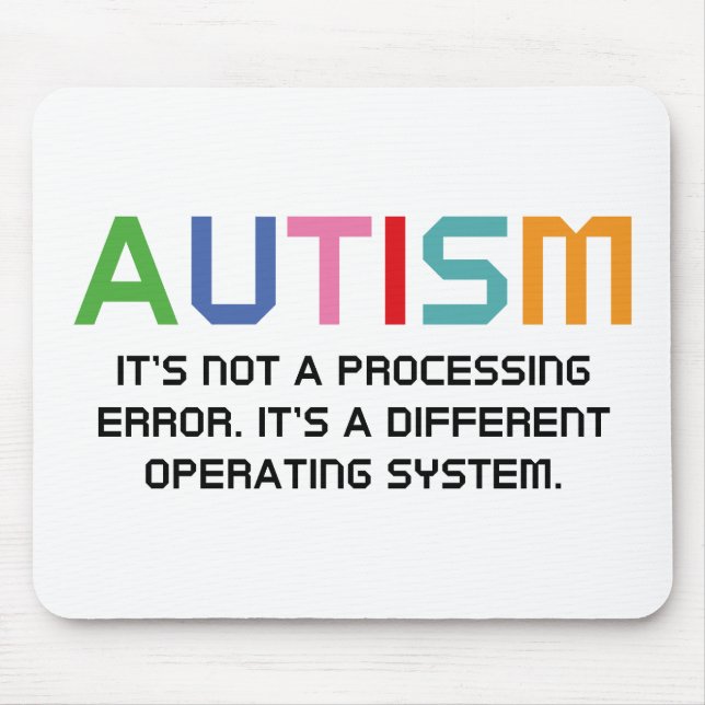 Autism Operating System Mouse Pad (Front)