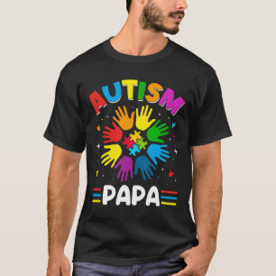 Autism Papa Love Autism Awareness Family Matching T-Shirt