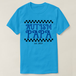 autism papa with custom established year  T-Shirt