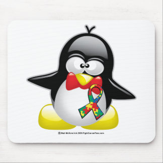 Autism Penguin Mouse Pad