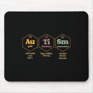 Autism Periodic Table Funny Autism Awareness Men K Mouse Pad