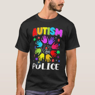 Autism Police Puzzle Autism Awareness Autistic Sup T-Shirt