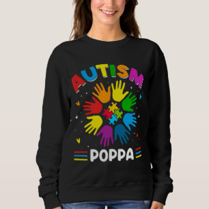 Autism Poppa Love Autism Awareness Family Matching Sweatshirt
