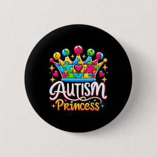 Autism Princess Autism Awareness Queen Girl 1 6 Cm Round Badge