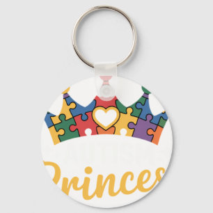 Autism Princess Daughter Autism Awarenes Key Ring