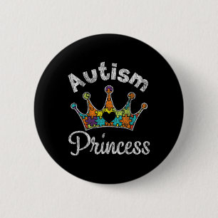 Autism Princess Daughter Family Autistic Awareness 6 Cm Round Badge