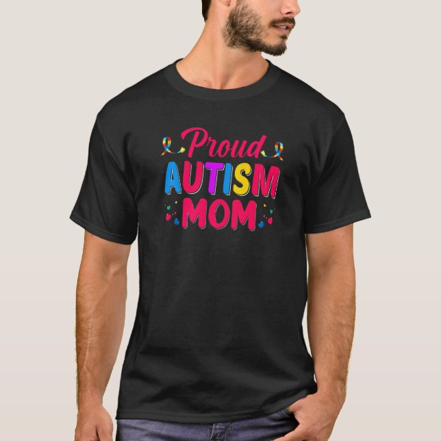 Autism Proud Mum Kids Autism Sister Boys T-Shirt (Front)