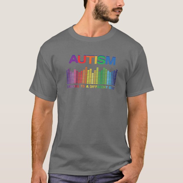 Autism Puzzle Autism Awareness Dancing To A Differ T-Shirt (Front)
