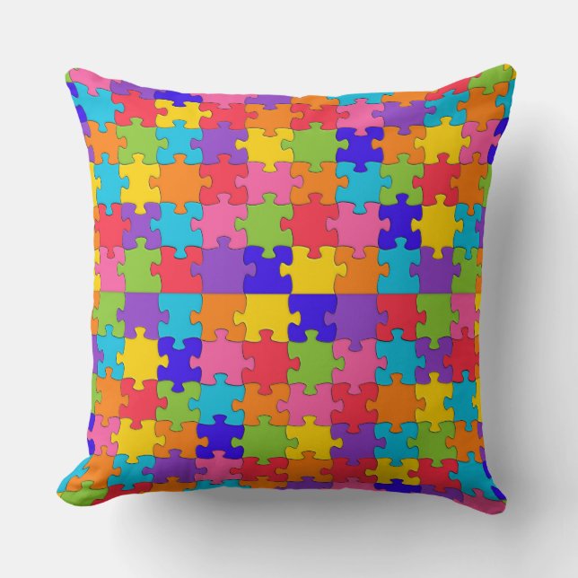 autism puzzle cushion (Front)
