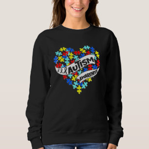 Autism Puzzle Heart Love Accept Understand Autism  Sweatshirt