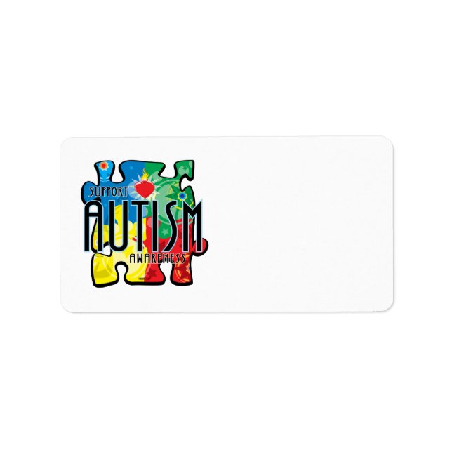 Autism Puzzle Label (Front)