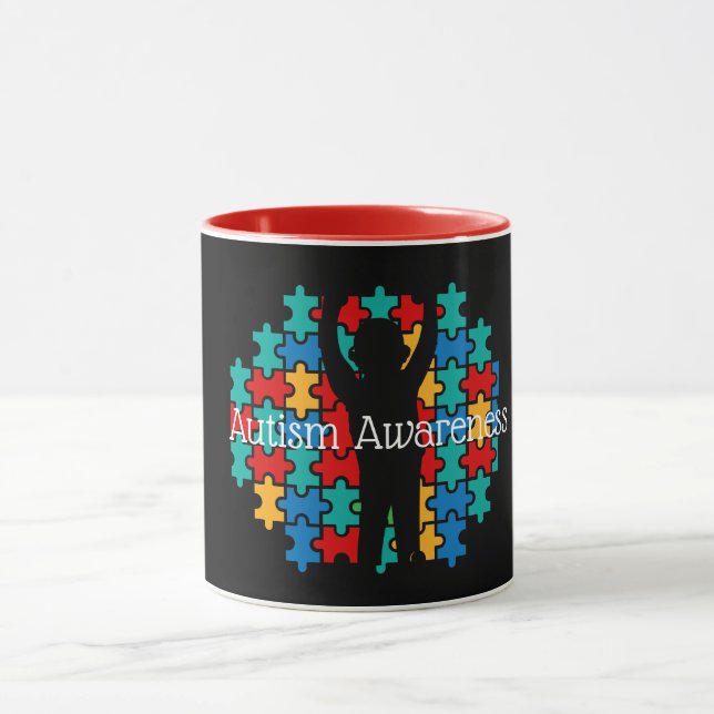 Autism puzzle  mug (Center)