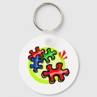 Autism puzzle Piece Key Chain