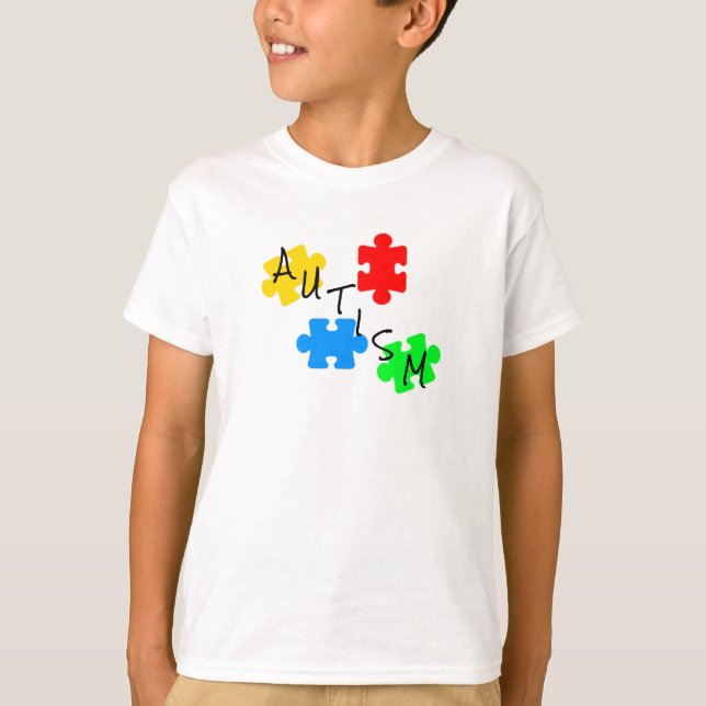 Autism puzzle piece T-Shirt (Front)